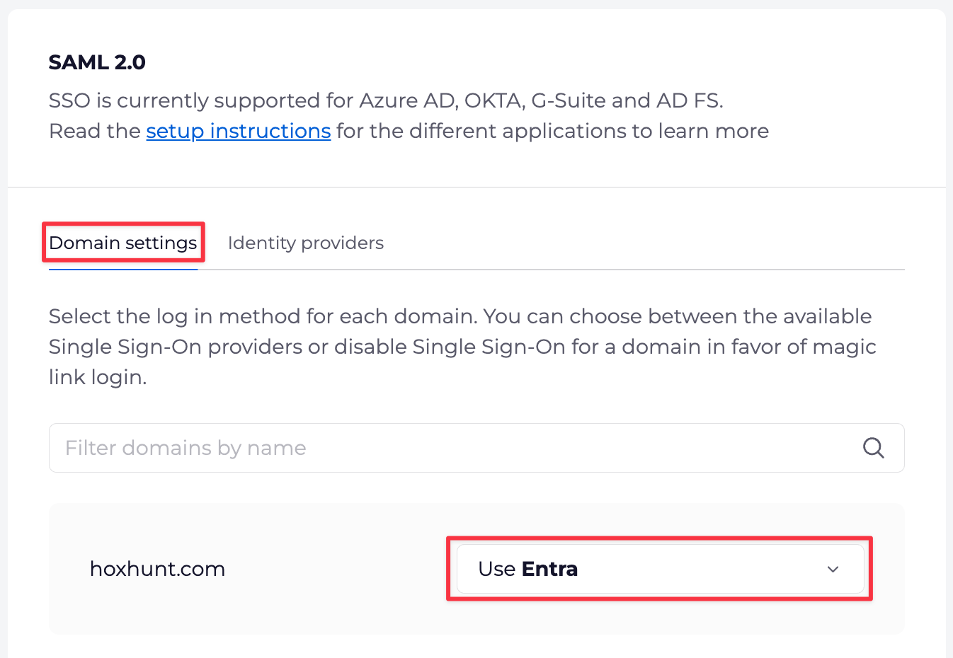 Entra_SSO_Domain_settings_Choose_provider.png