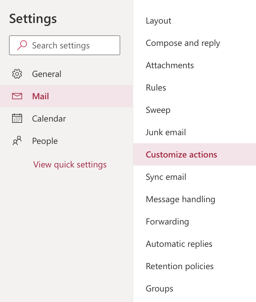 O365_OWA_Settings_Customize_actions.png